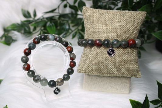 10mm AFRICIAN BLOODSTONE BRACELET
