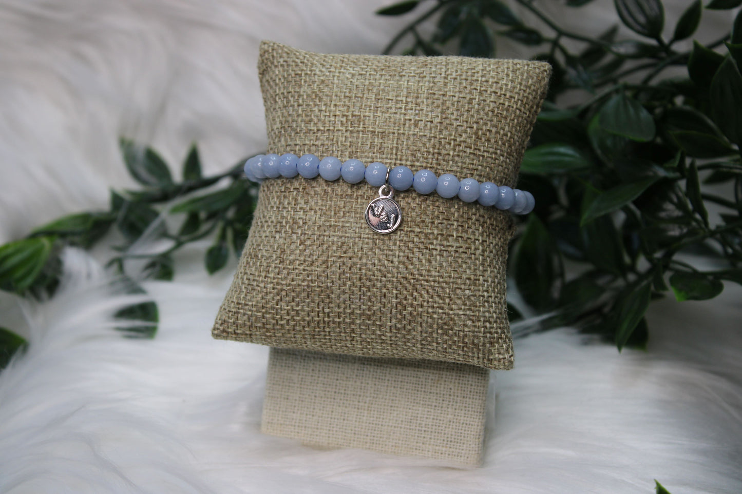 6mm ANGELITE BRACELET