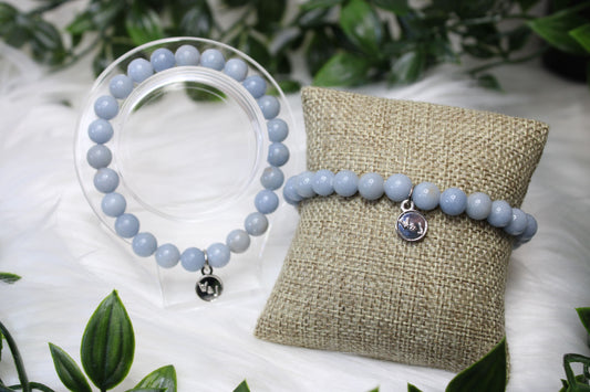 8mm ANGELITE BRACELET
