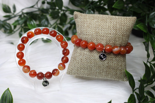 10mm CARNELIAN BRACELET