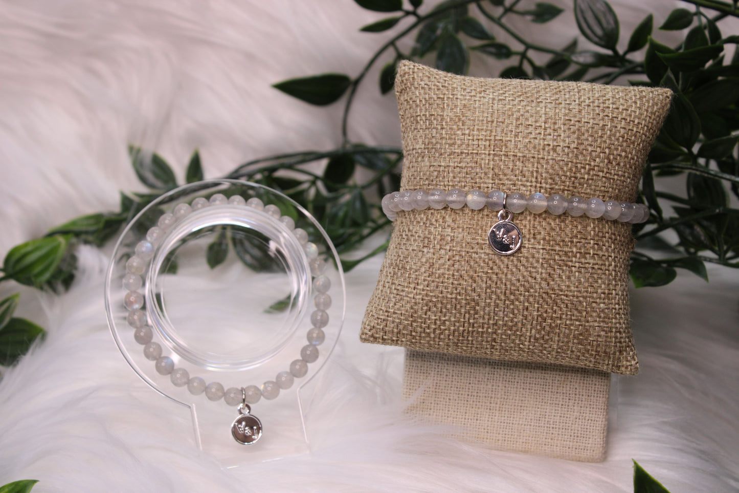 6mm GRAY LABRADORITE BRACELET