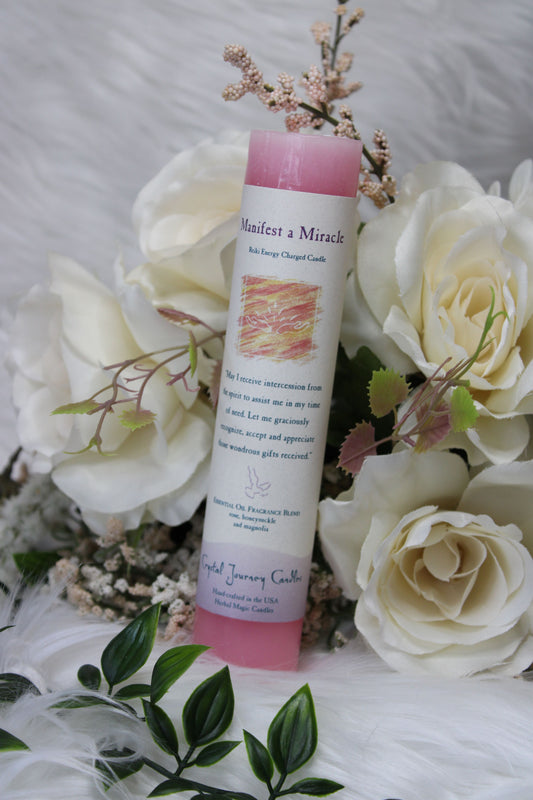 MANIFEST A MIRACLE PILLAR CANDLE