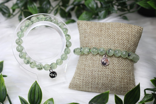 8mm PREHNITE BRACELET