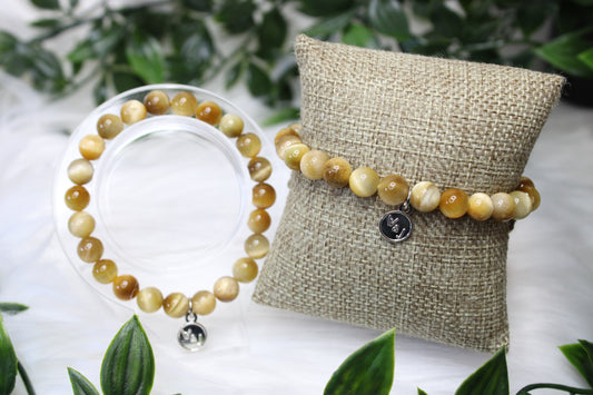 8mm YELLOW TIGER'S EYE BRACELET