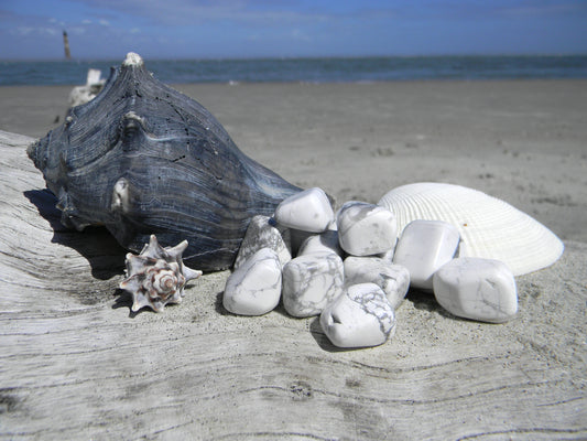 WHITE HOWLITE TUMBLE