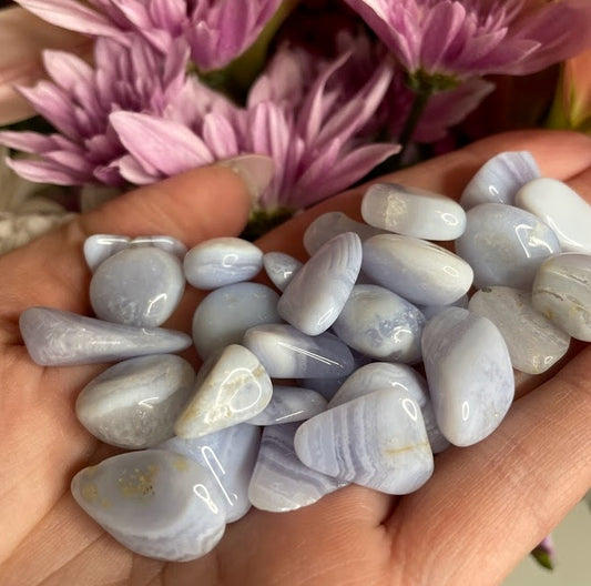 BLUE LACE AGATE TUMBLE