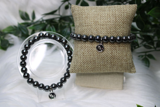 8mm HEMATITE BRACELET