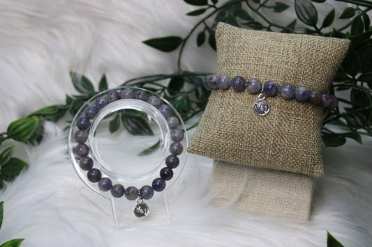 8mm IOLITE BRACELET