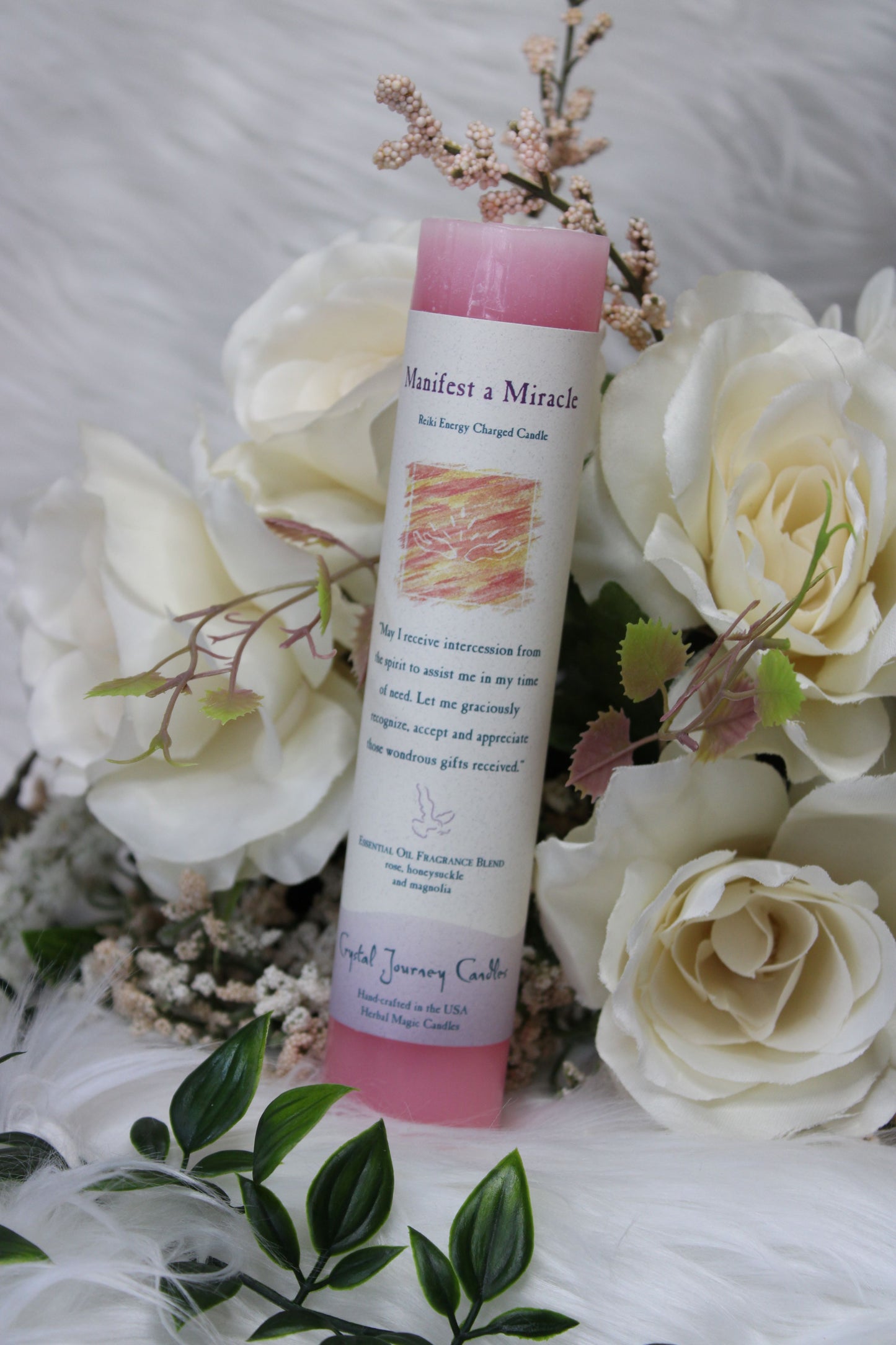 MANIFEST A MIRACLE PILLAR CANDLE