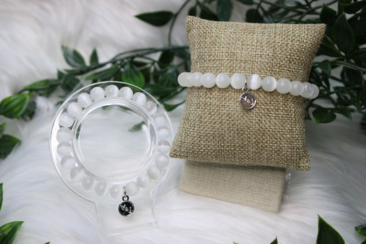 8mm SELENITE BRACELET